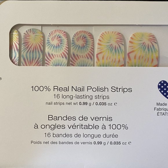 Color Street Nail Strips ~ Peace, Love, and Tie-Dye - Picture 1 of 6